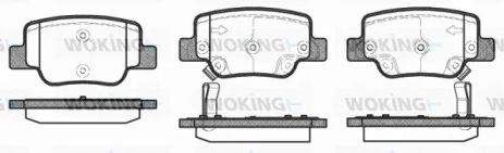Комплект тормозных колодок TOYOTA VERSO, WOKING (P1552302) Комплект тормозных колодок TOYOTA VERSO, WOKING (P1552302)