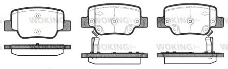 TOYOTA VERSO комплект тормозных колодок WOKING (P1552302) TOYOTA VERSO комплект тормозных колодок WOKING (P1552302)