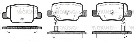 TOYOTA VERSO комплект тормозных колодок WOKING (P1552302) TOYOTA VERSO комплект тормозных колодок WOKING (P1552302)