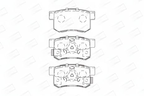 Комплект гальмівних колодок ACURA RDX, HONDA ACCORD, HONDA CR-V, CHAMPION (572544CH) Комплект гальмівних колодок ACURA RDX, HONDA ACCORD, HONDA CR-V, CHAMPION (572544CH)