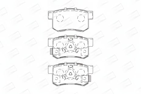 Гальмівних колодок комплект ACURA RDX, HONDA ACCORD, HONDA CR-V CHAMPION (572544CH)