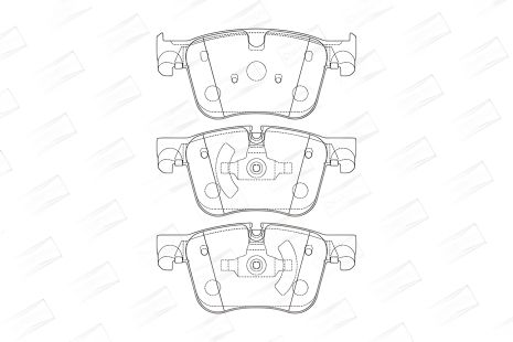 Комплект гальмівних колодок для OPEL, PEUGEOT, CITROËN CHAMPION (573621CH)