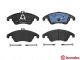 Комплект гальмівних колодок MB (BBDC), MB CLS, MB SLC, BREMBO (P50069)