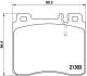 Комплект тормозных колодок MB S-CLASS, BREMBO (P50018)