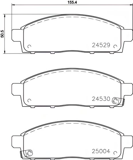 Комплект гальмівних колодок NISSAN (ZHENGZHOU), MITSUBISHI (SOUEAST), RAM 1200, NISSHINBO (NP3016SC) Комплект гальмівних колодок NISSAN (ZHENGZHOU), MITSUBISHI (SOUEAST), RAM 1200, NISSHINBO (NP3016SC)