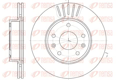 Тормозной диск для LAND ROVER, OPEL ZAFIRA, OPEL ASTRA, REMSA (667010)