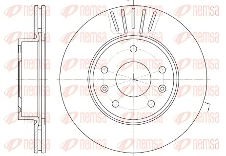 Диск гальмівний для LAND ROVER, OPEL ZAFIRA, OPEL ASTRA, марки REMSA (667010)