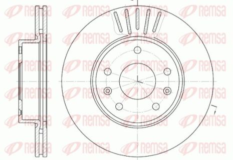 Диск тормозной LAND ROVER, OPEL ZAFIRA, OPEL ASTRA, REMSA (667010)