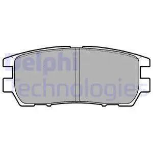 Комплект тормозных колодок MITSUBISHI DELICA, MITSUBISHI PAJERO, DELPHI (LP954)
