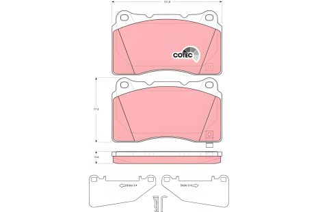 Тормозные колодки комплект для CADILLAC (SGM), SAAB 9-5, OPEL ASTRA, TRW (GDB3349) Тормозные колодки комплект для CADILLAC (SGM), SAAB 9-5, OPEL ASTRA, TRW (GDB3349)