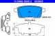 Комплект гальмівних колодок MAZDA CX-9, MAZDA CX-7, ATE (13046056052)