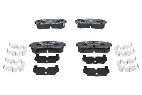Комплект гальмівних колодок KIA SPORTAGE, HYUNDAI ix35, HYUNDAI TUCSON, ATE (13047057802)