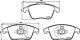 Комплект тормозных колодок FORD MONDEO, BREMBO (P24211)