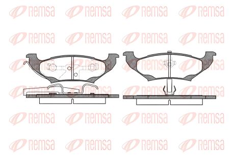 Комплект колодок гальмівних PLYMOUTH VOYAGER, DODGE CARAVAN, CHRYSLER VOYAGER, REMSA (069010)