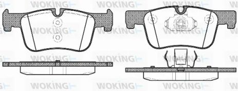 Комплект гальмівних колодок BMW 4, BMW 3, BMW 1, WOKING (P1578300)