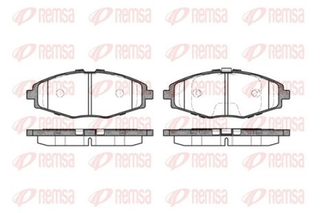Комплект тормозных колодок CHERY QQ3, CHANGAN BENNI, CHEVROLET LANOS, REMSA (069600)