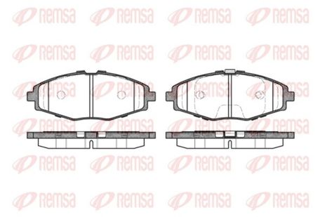 Комплект тормозных колодок CHERY QQ3, CHANGAN BENNI, CHEVROLET LANOS, REMSA (069600)