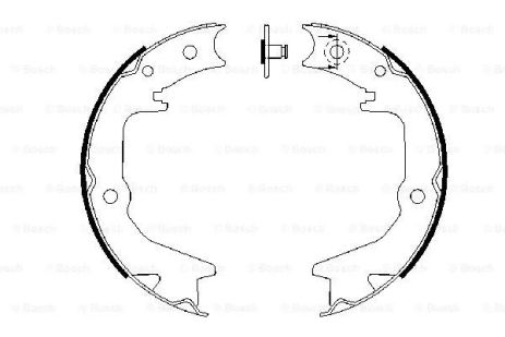 Комплект колодок стояночного тормоза MITSUBISHI GALANT, MITSUBISHI ECLIPSE, BOSCH (0986487685)