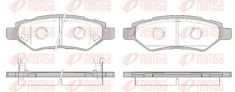 Набор тормозных колодок REMSA для Chevrolet Camaro/Citroën C5/Cadillac CTS (133502) Набор тормозных колодок REMSA для Chevrolet Camaro/Citroën C5/Cadillac CTS (133502)