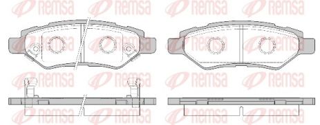 Комплект гальмівних колодок CHEVROLET CAMARO, CITROËN C5, CADILLAC CTS, REMSA (133502)