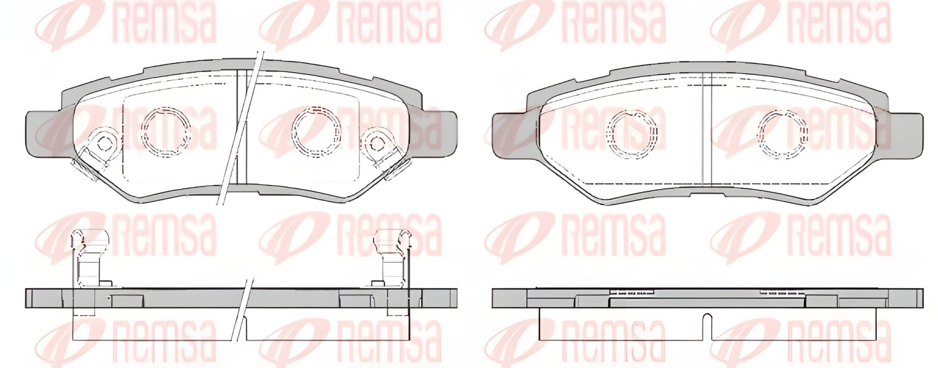 Гальмівні колодки комплект CHEVROLET CAMARO, CITROËN C5, CADILLAC CTS, REMSA (133502) Гальмівні колодки комплект CHEVROLET CAMARO, CITROËN C5, CADILLAC CTS, REMSA (133502)