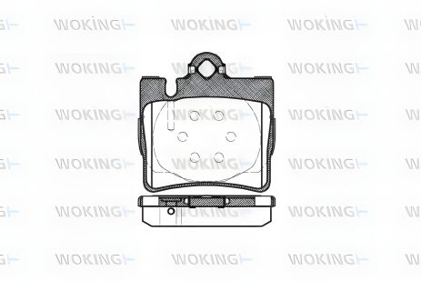 Комплект тормозных колодок MB S-CLASS, WOKING (P670300) Комплект тормозных колодок MB S-CLASS, WOKING (P670300)