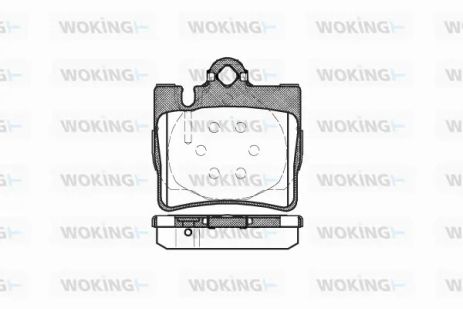 Комплект тормозных колодок MB S-CLASS, WOKING (P670300)