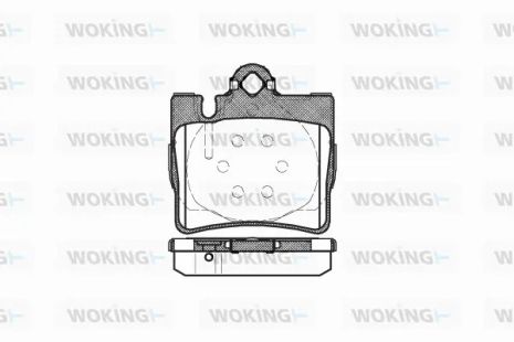 Комплект тормозных колодок MB S-CLASS, WOKING (P670300)