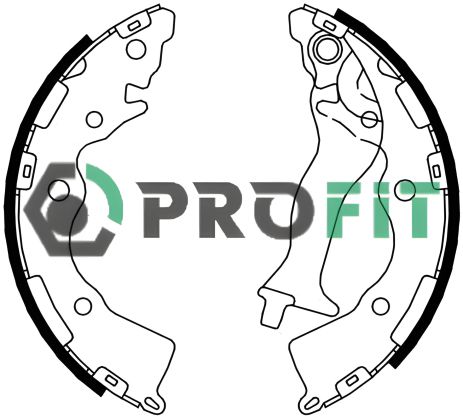 HYUNDAI ACCENT KIA RIO PROFIT задний комплект тормозных колодок 50014086 HYUNDAI ACCENT KIA RIO PROFIT задний комплект тормозных колодок 50014086