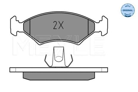 Комплект гальмівних колодок MAZDA 121, KIA SEPHIA, FORD FIESTA, MEYLE (0252075318)
