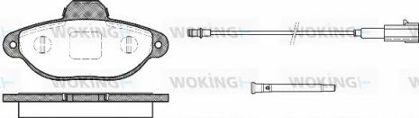 Комплект тормозных колодок CHEVROLET VOLT, FORD KA, FIAT 500, WOKING (P514321)