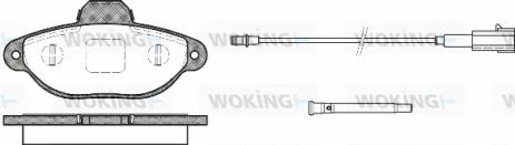 Комплект гальмівних колодок CHEVROLET VOLT, FORD KA, FIAT 500, WOKING (P514321)