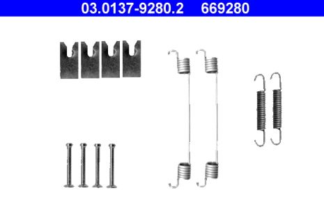 Комплектующие, тормозная колодка, DAIHATSU CHARADE, TOYOTA YARIS, ATE (03013792802)