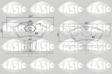 Комплект гальмівних колодок DAEWOO NEXIA, OPEL ASTRA, OPEL VECTRA, SASIC (6216142) Комплект гальмівних колодок DAEWOO NEXIA, OPEL ASTRA, OPEL VECTRA, SASIC (6216142)