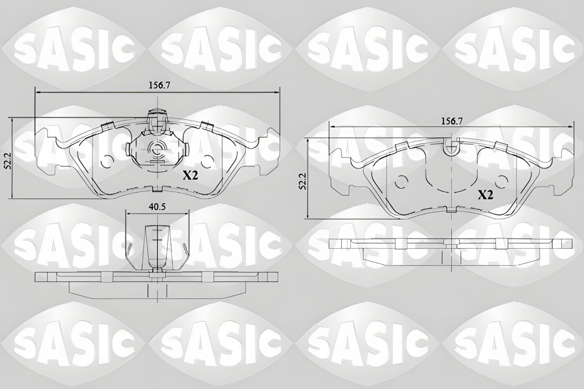 Комплект гальмівних колодок DAEWOO NEXIA, OPEL ASTRA, OPEL VECTRA, SASIC (6216142) Комплект гальмівних колодок DAEWOO NEXIA, OPEL ASTRA, OPEL VECTRA, SASIC (6216142)