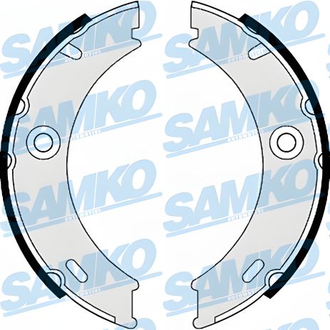 Комплект гальмівних колодок стоянки для VW LT, MB VARIO, MB SPRINTER, SAMKO (87970) Комплект гальмівних колодок стоянки для VW LT, MB VARIO, MB SPRINTER, SAMKO (87970)