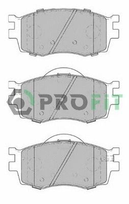Комплект гальмівних колодок HYUNDAI i20, KIA RIO, HYUNDAI ACCENT, PROFIT (50001905)
