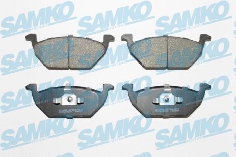 Комплект гальмівних колодок VW POLO, SKODA OCTAVIA, AUDI A3, SAMKO (5SP668)
