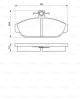 Комплект гальмівних колодок VOLVO 940, VOLVO 740, VOLVO 780, BOSCH (0986467400)