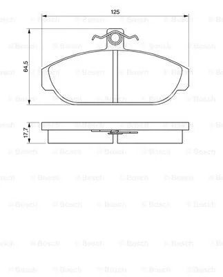 Комплект гальмівних колодок VOLVO 940, VOLVO 740, VOLVO 780, BOSCH (0986467400)