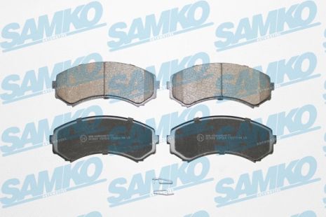 Комплект гальмівних колодок MITSUBISHI PAJERO, MAZDA E-SERIE, MITSUBISHI GRANDIS, SAMKO (5SP569)