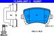 Комплект тормозных колодок SKODA OCTAVIA, SEAT LEON, AUDI TT, ATE (13046028872)