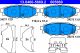 Комплект тормозных колодок SUBARU IMPREZA, SUBARU FORESTER, SUBARU BRZ, ATE (13046056692)