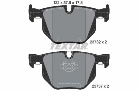 Комплект тормозных колодок BMW 6, BMW 5, TEXTAR (2373201)