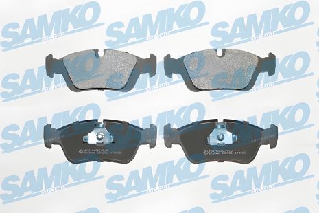 Комплект гальмівних колодок BMW Z4, BMW Z3, BMW 3, SAMKO (5SP331) Комплект гальмівних колодок BMW Z4, BMW Z3, BMW 3, SAMKO (5SP331)