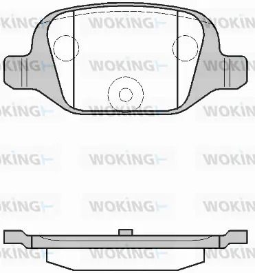 Комплект гальмівних колодок CITROËN E-MEHARI, LANCIA MUSA, FIAT 500, WOKING (P627300)