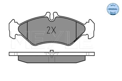 Комплект гальмівних колодок VW LT, MB SPRINTER, MEYLE (0252162117)