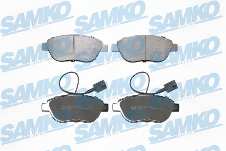 Гальмівні колодки комплект FIAT PUNTO, FIAT DOBLO, FIAT GRANDE, SAMKO (5SP1657)