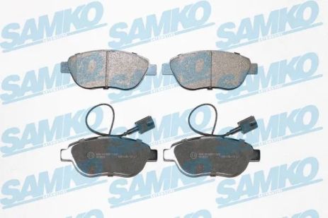 Комплект тормозных колодок FIAT PUNTO, FIAT DOBLO, FIAT GRANDE, SAMKO (5SP1657)