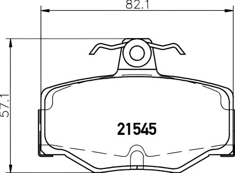 Гальмівних колодок комплект NISSAN ALMERA, NISSAN PRIMERA, NISSHINBO (NP2050)